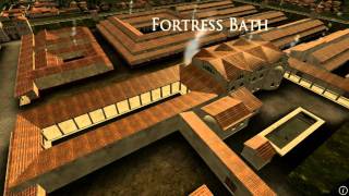 Animation of ancient Roman Fort in Caerleon Wales [upl. by Hanschen505]