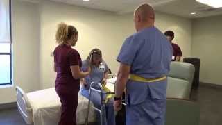 Physical Therapy Transfer Training  How To Transfer From Wheelchair To Bed [upl. by Bashee]