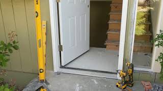 Jeld Wen Front Door Installation  Really crappy products and craftsmanship PART 1 [upl. by Halilak]