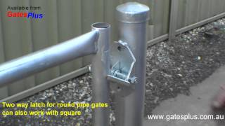 Gate Latch 2 way for round pipe and square [upl. by Ryan234]