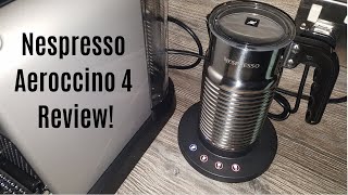 Nespresso Aeroccino 4 Milk Frother Review  Worth upgrading from the Aeroccino 3 [upl. by Atinyl]