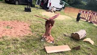 A fabulous range of wooden sculpture at Caerleon festival 2024 [upl. by Hassin]