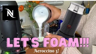 How To Foam Milk With Aeroccino 3 Make Coffee With Foam Tips amp Tricks  Easy Foamed Latte Recipe [upl. by Prager60]