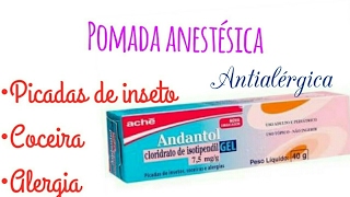 Resenha PomadaAndantol Gel [upl. by Leirea]