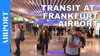 TRANSIT WALK AT FRANKFURT Airport FRA Terminal 1  Connection Flight Transfer Arriving amp Departing [upl. by Nniroc]