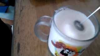 Aerolatte Review Frothing Cold Milk In Under 1 Minute [upl. by Ayhdiv]